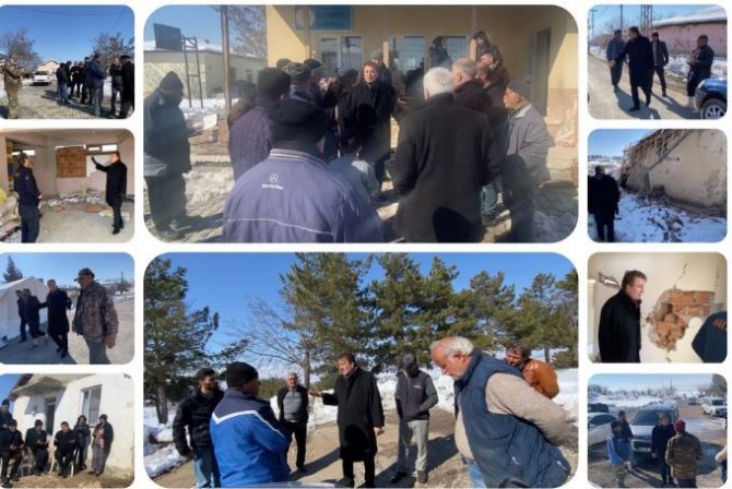 Aydemir, Malatya’da Depremzedelerin Acılarını Paylaştı