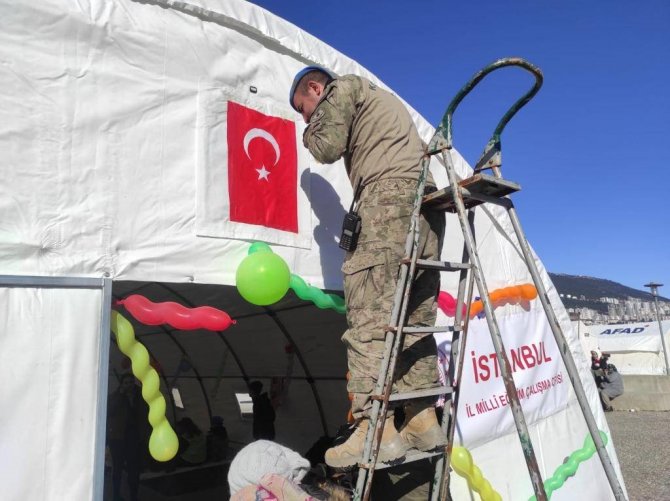 Msb: “Afad İle Koordineli Olarak 1 Adet Sahra Çadırı Ve Çocuk Oyun Parkı Yapıldı”