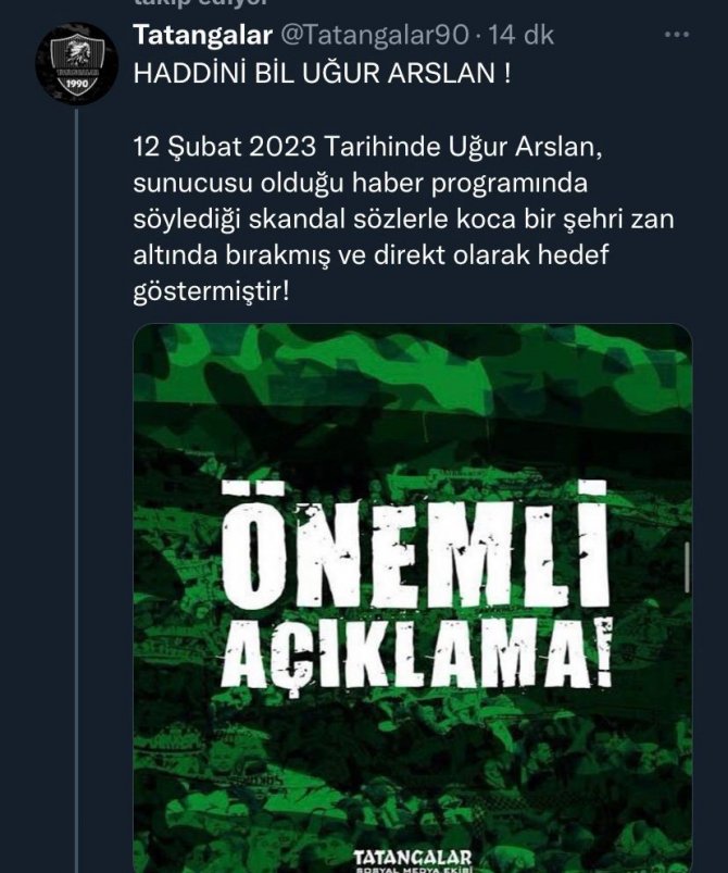 Uğur Arslan’ın İthamlarına Tepkiler Çığ Gibi Büyüyor