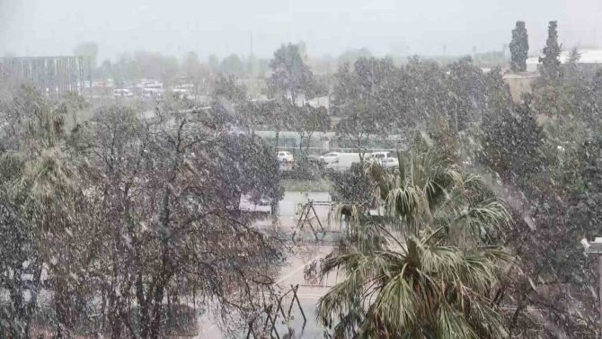 Samsun Güne Kar Yağışıyla Başladı