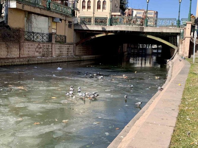 Yer Yer Donan Porsuk Çayı Çöplüğe Döndü