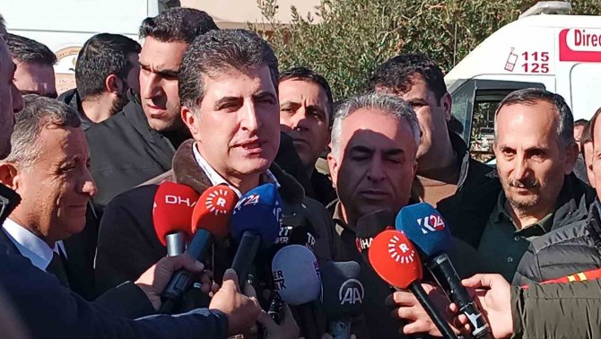 Barzani, Depremin Vurduğu İ̇slahiye’de: "Türkiye Güçlü Yönetimiyle Bu Acıları Geride Bırakacaktır"