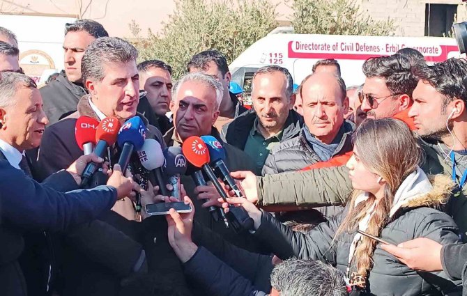 Barzani, Depremin Vurduğu İ̇slahiye’de: "Türkiye Güçlü Yönetimiyle Bu Acıları Geride Bırakacaktır"
