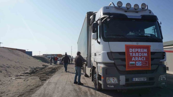 Avrupa’dan Gelen Yardım Malzemeleri Edirne’den Tırlar Ve Trenlerle Afet Bölgelerine Sevk Ediliyor