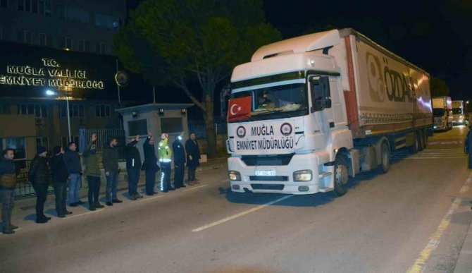 Muğla’dan Deprem Bölgesine 600’üncü Tır