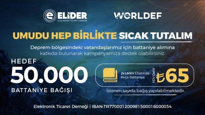 Worldef Ve Eli̇der’den ‘Umudu Sıcak Tutalım’ Kampanyası