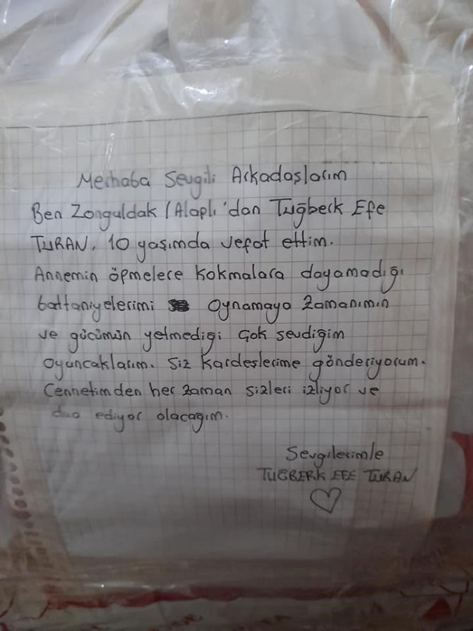Eşyalarını Depremzedelere Gönderildi, Çıkan Mektup İse Duygulandırdı