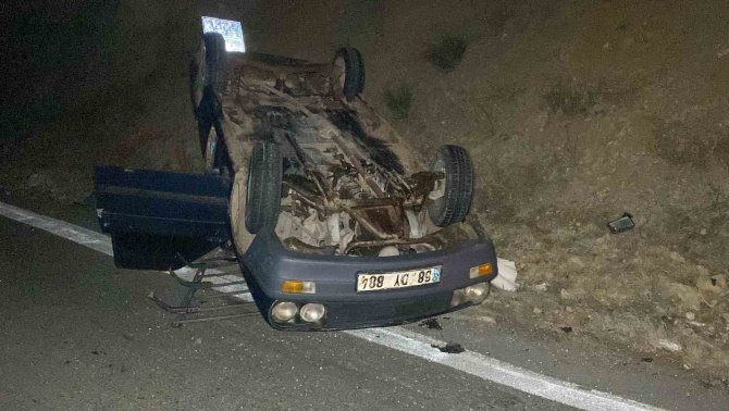 Aksaray’da Otomobil Takla Attı: 2 Yaralı