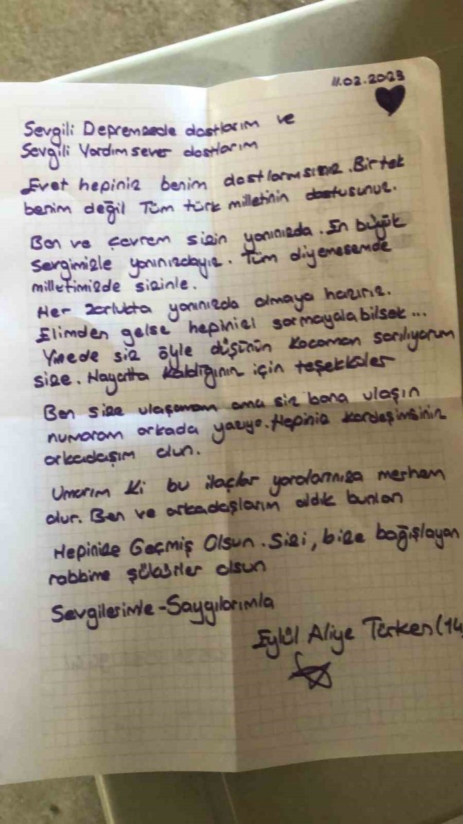 Çevresinden Topladığı Paralarla Depremzedelere Yardım Gönderdi