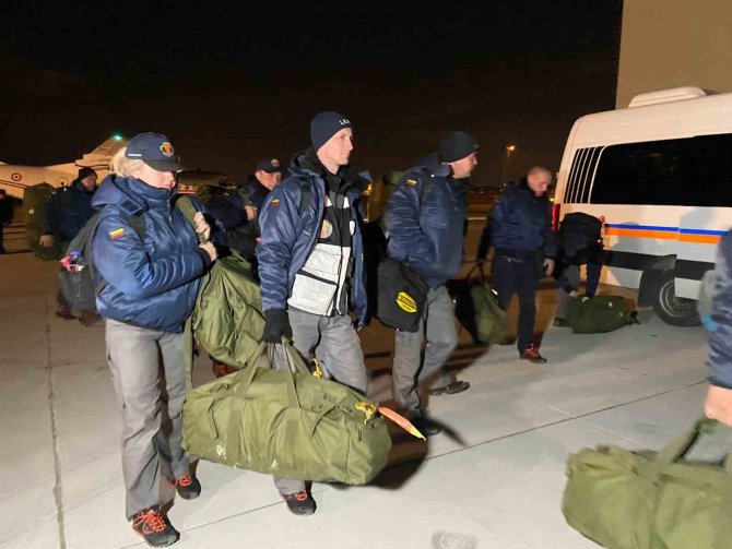 Enkaz Çalışmalarına Katılan Litvanyalı Arama Kurtarma Ekibi İ̇stanbul’a Döndü