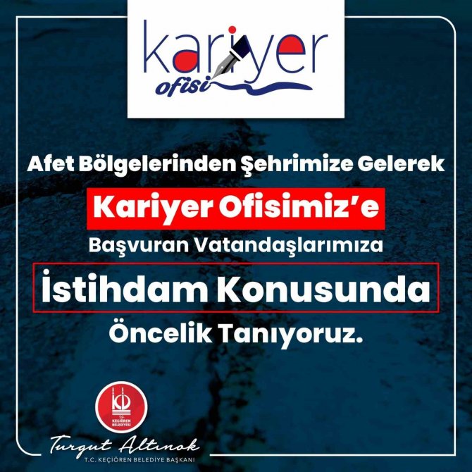 Kariyer Ofisi İş Arayan Depremzedelere Öncelik Tanıyor