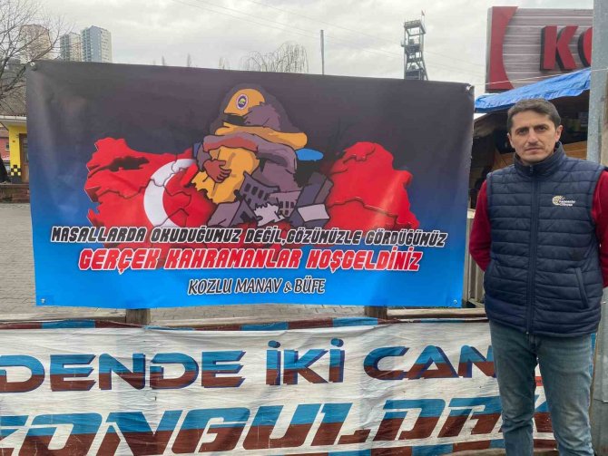 Esnaftan Madencilere Anlamlı Karşılama