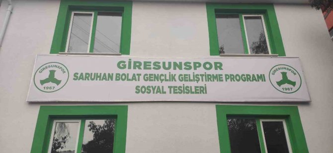 Giresunspor, Altyapı Tesislerine Saruhan Bolat’ın Adını Verdi