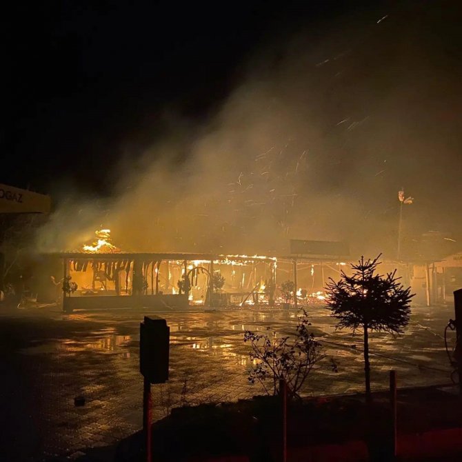 Ordu’da Bir Restoran, Yangın Sonucu Küle Döndü