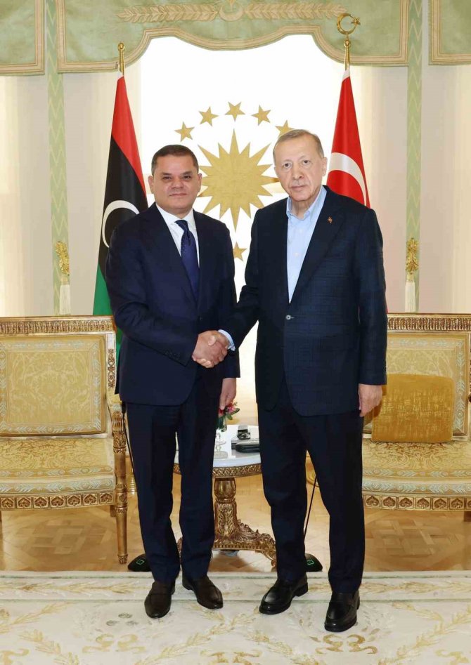 Cumhurbaşkanı Erdoğan, Libya Başbakanı Abdülhamid Dibeybe’yi Kabul Etti