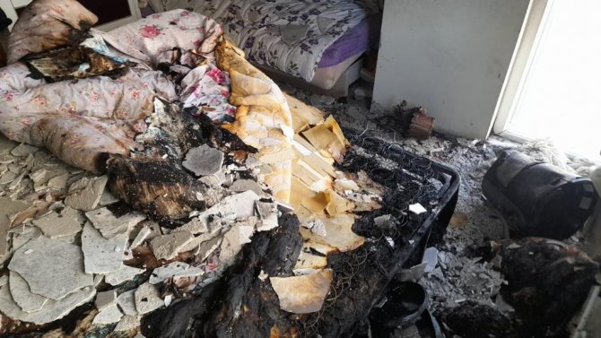 Burdur’da Evde Çıkan Yangında 1 Kişi Dumandan Etkilendi