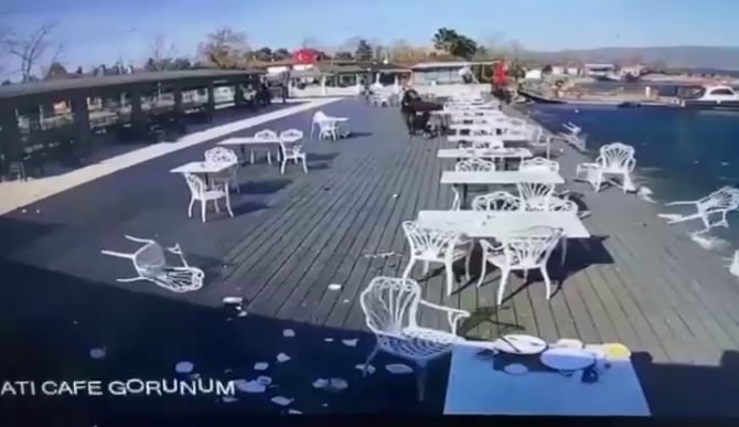 Göl Kenarında Korku Dolu Anlar: Rüzgar Ortalığı Savaş Alanına Çevirdi