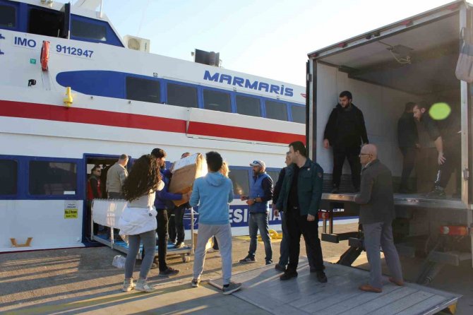Rodos, Depremzedeler İçin Üçüncü Kez Feribot Dolusu Yardım Yolladı