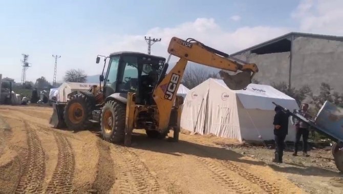 Siirt’ten Giden Ekip Hatay’da Şantiye Kurdu