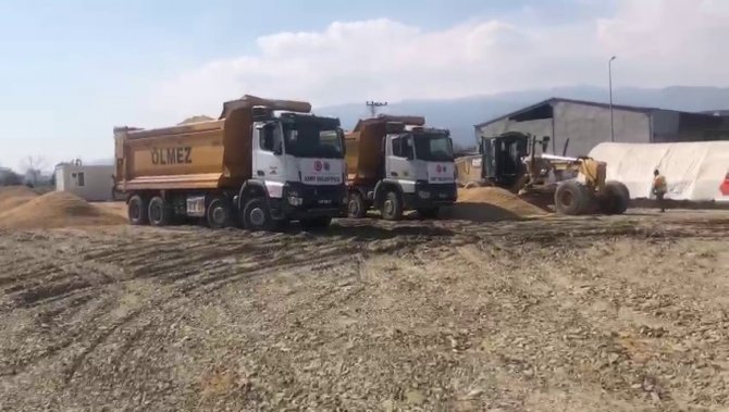 Siirt’ten Giden Ekip Hatay’da Şantiye Kurdu