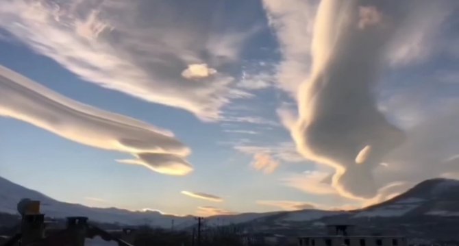 Van Semalarında Mercek Bulutu Görüldü