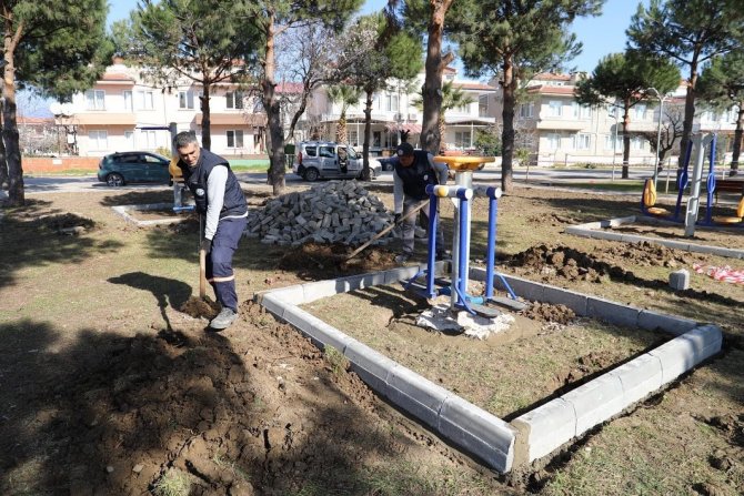 Burhaniye’de Talip Apaydın Çamlığı Yenileniyor