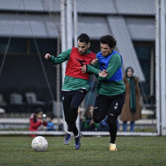Bursaspor Çift İdman Yaptı