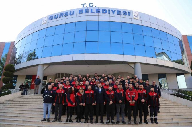 Afete Koşan Gürsu Ekipleri İlçeye Döndü
