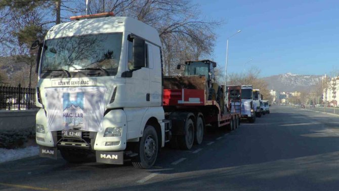 Kayseri’de Belediyelerin Deprem Bölgesine Yardımları Sürüyor