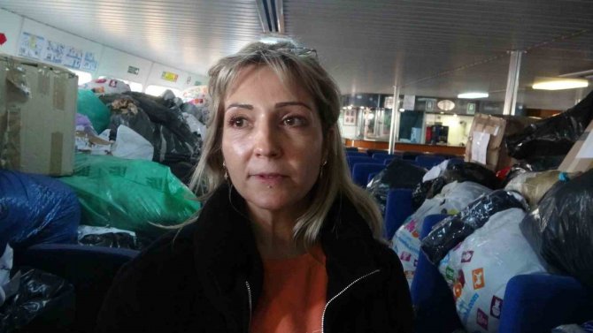 Rodos’tan Gelen Yardımları Orman İşçileri Karşıladı