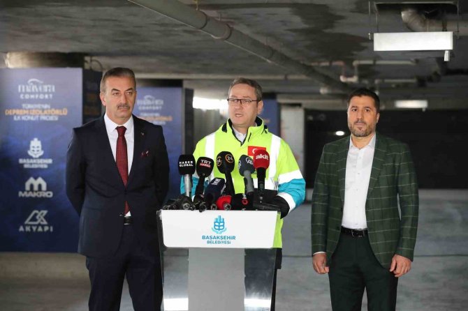 Deprem İzolatörlü Konutlar Başakşehir Belediyesi Garantörlüğünde Yapıldı