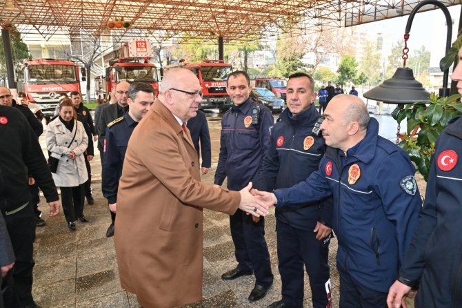 Başkan Ergün, Afet Bölgesinden Dönen İtfaiye Ekipleriyle Bir Araya Geldi