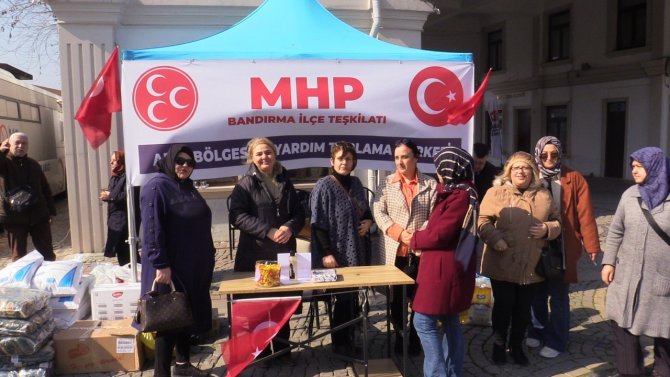 Mhp Bandırma İlçe Teşkilatından Deprem Bölgesine Gıda Desteği