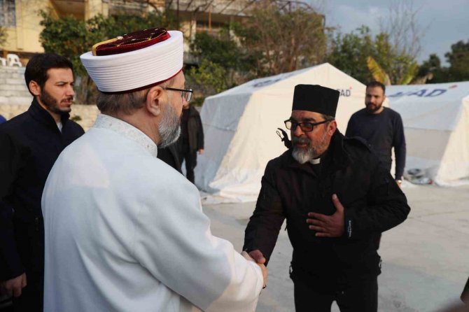 Diyanet İ̇şleri Başkanı Erbaş’tan Hatay’da Saint İ̇lyas Rum-ortodoks Kilisesine Ziyaret