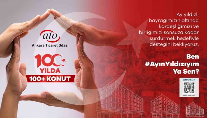 Ato’dan Deprem Bölgesine Kalıcı Konutlar İçin “Ay Yıldızlı” Bağış Çağrısı