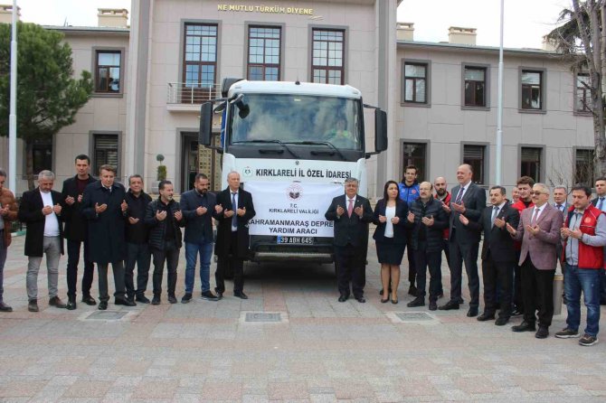 Kırklareli’nden Depremzedelere 30 Ton Kuru Gıda Ve 5 Bin Şişe Yağ Desteği