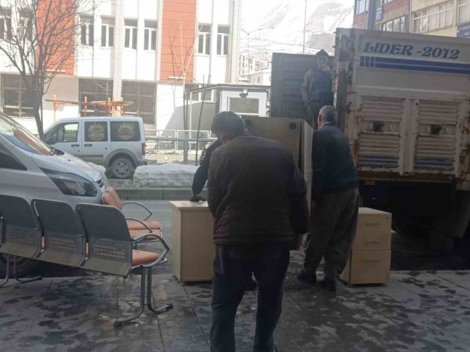 Hakkari Sgk Binası Boşaltıldı