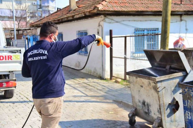 İ̇ncirliova Belediyesi İlaçlama Çalışması Başlattı
