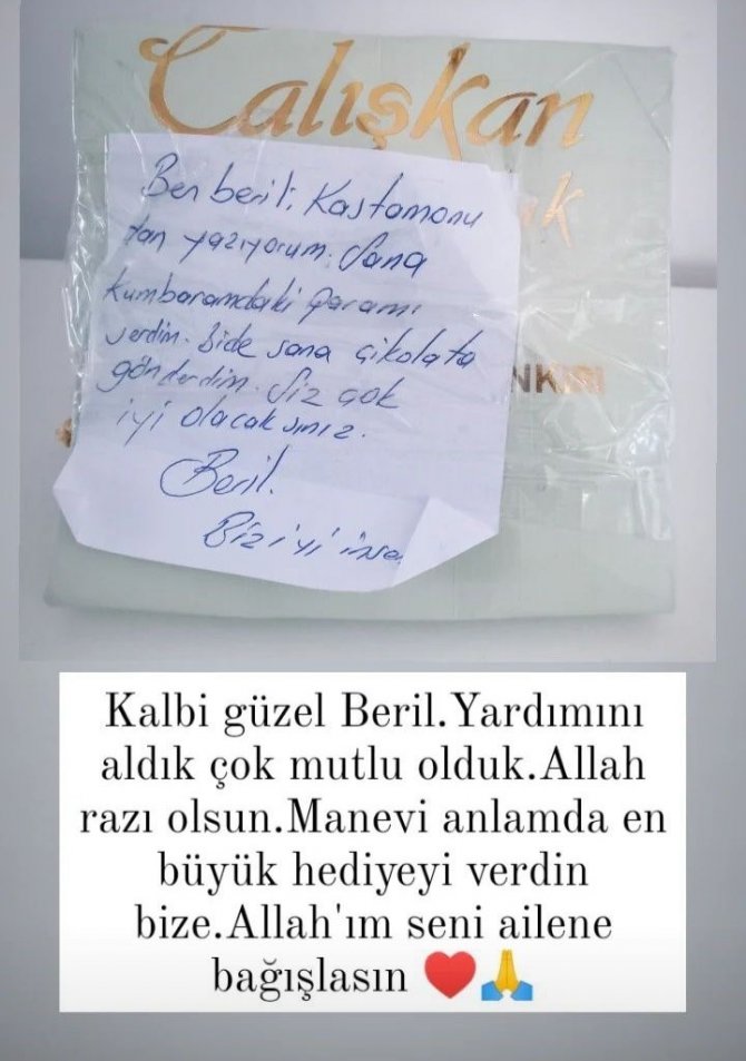Yapılan Yardımların Arasından Çıkan Notlar Duygulandırdı