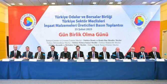 Tobb Başkanı Hisarcıklıoğlu: “Deprem Bölgesinde Yapılacak Konutlarda İnşaat Malzemeleri İçin Fiyat Sabitlenecek”