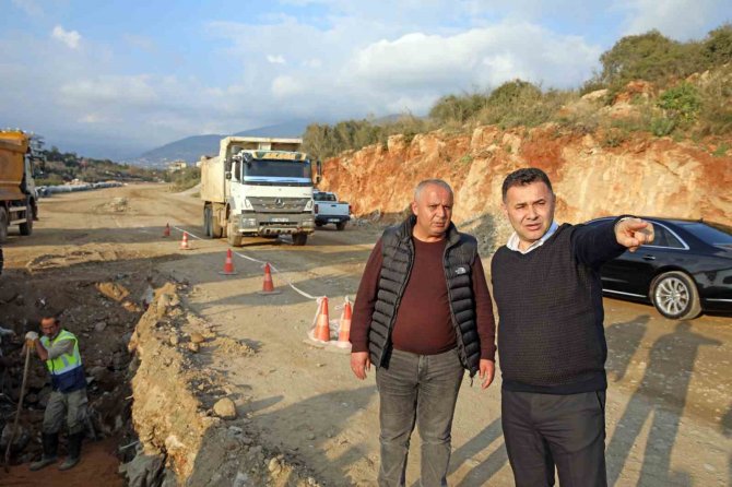 Kestel’de Yeni Yolda Çalışmalar Aralıksız Devam Ediyor