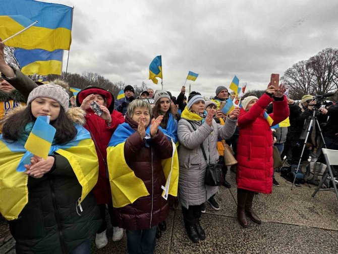 Abd’de Yaşayan Ukraynalılardan Rusya Karşıtı Protesto: "Putin Bir Katildir"