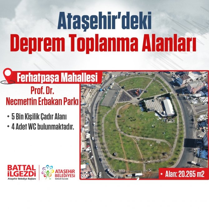 Ataşehir’deki Afet Ve Acil Durum Toplanma Alanları Güncellendi