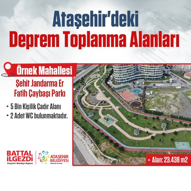Ataşehir’deki Afet Ve Acil Durum Toplanma Alanları Güncellendi