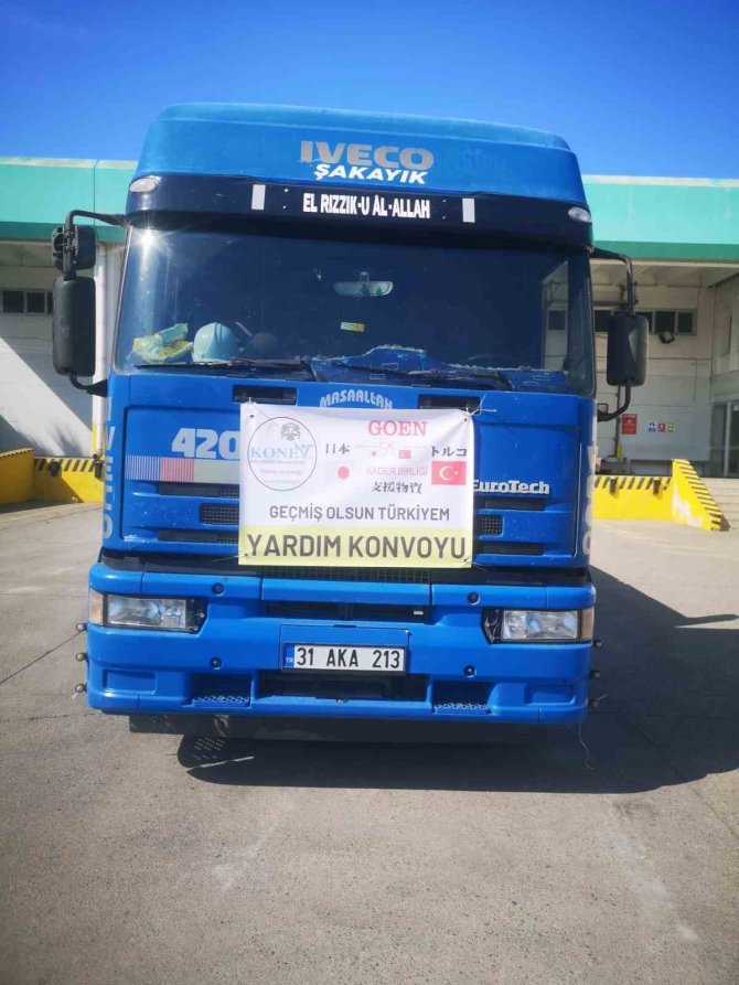 Japonya’dan Gönderilen Yardımlar Hatay’a Ulaştı
