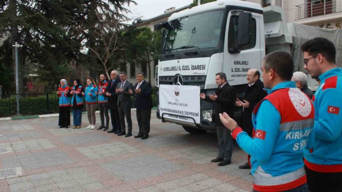 Kırklareli’nden Deprem Bölgesine Kuru Gıda Ve Yağ Desteği