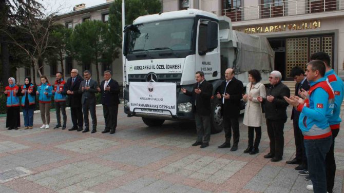 Kırklareli’nden Deprem Bölgesine Kuru Gıda Ve Yağ Desteği