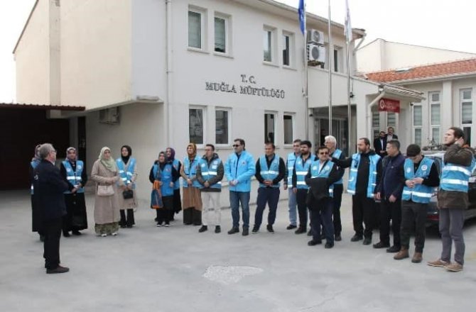 Muğla İ̇l Müftülüğü Gönüllüleri Deprem Bölgesi İçin Yola Çıktı