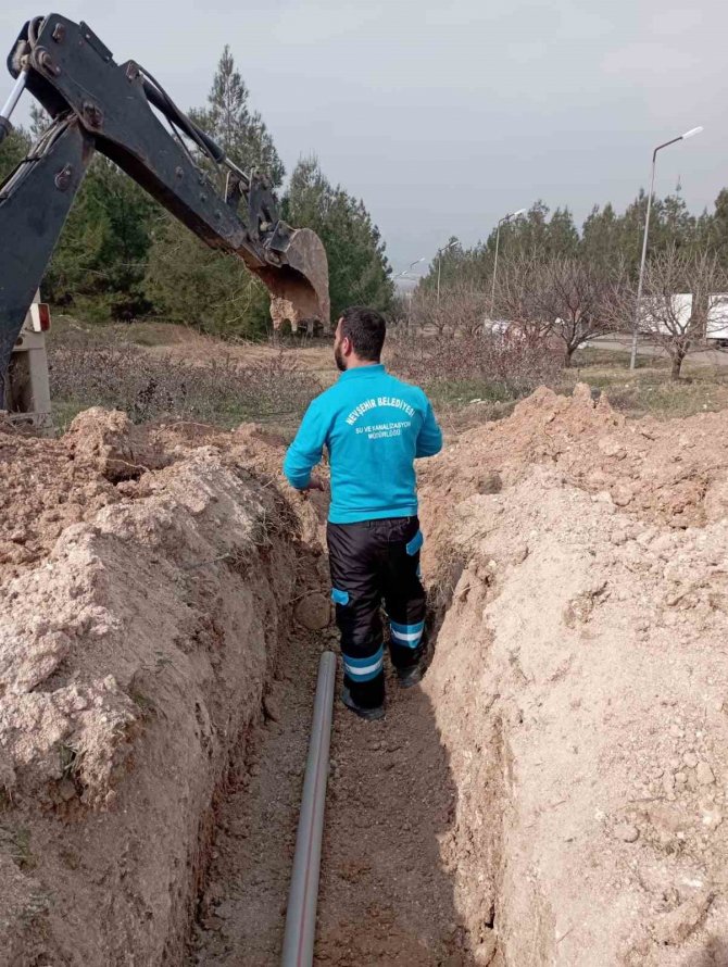 Nevşehir Belediye Ekipleri Çadır Kent Alt Yapı Çalışmalarına Aralıksız Devam Ediyor