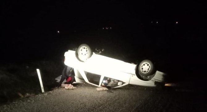 Gönen’de Otomobil Takla Attı: 1 Yaralı